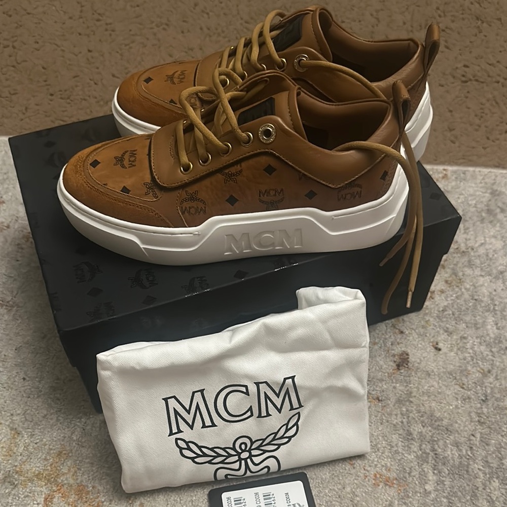 MCM Women Brown Sneakers